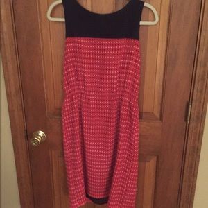 CUTEST Red, White, & Blue Polka Dot Dress